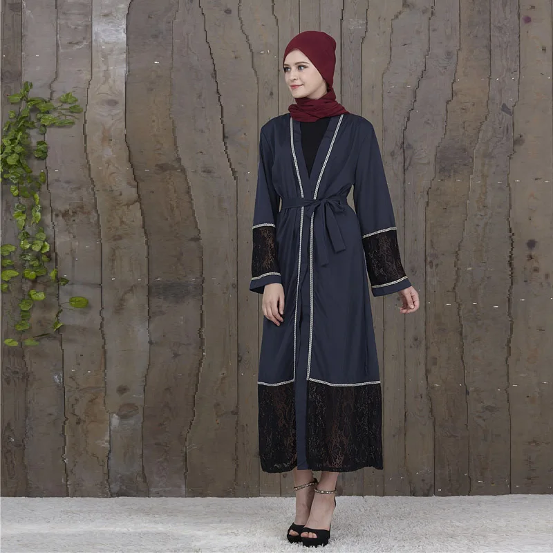 Мусульманское женское платье с жемчугом Abaya мусульманский марокканский кафтан
