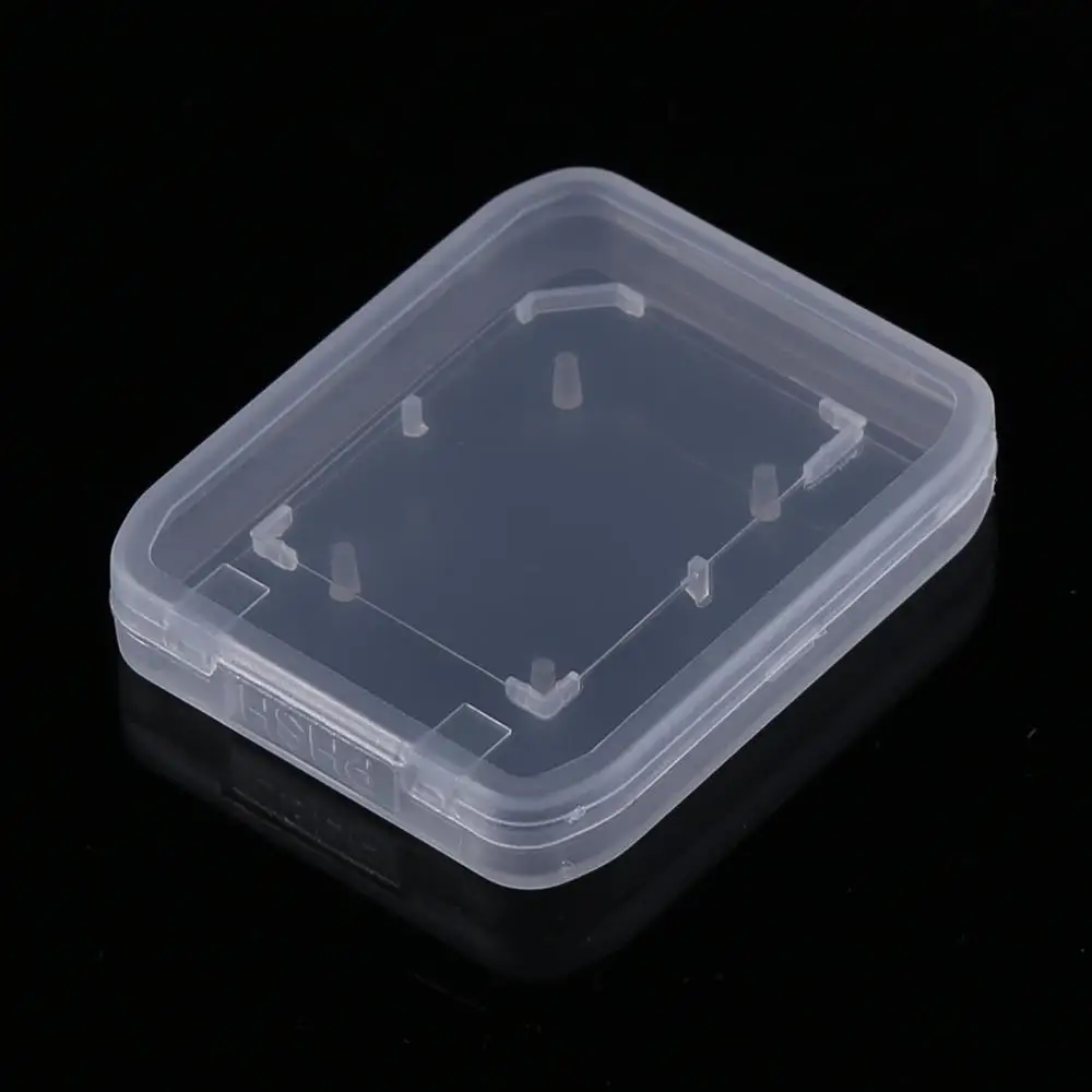 

10pcs Standard SD SDHC Memory Card Case Holder Box Storage Transparent Plastic C26
