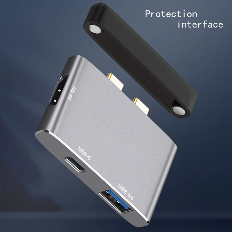 Fealushon док станция Тип C разъем HDMI USB 3 0 PC доставка питания usb концентратор для