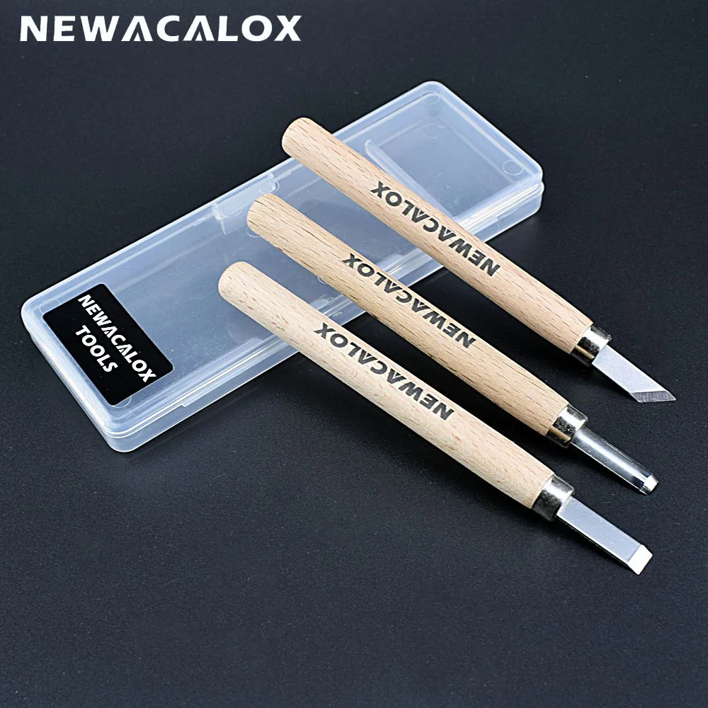 NEWACALOX 3 шт. нож для резьбы по дереву инструмент долото дерева рукоделия|carving