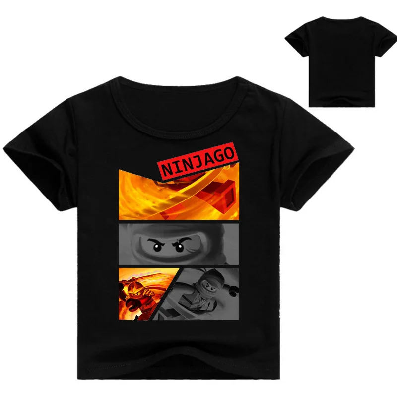 Лидер продаж, Детские Весенние футболки с рисунком Ninjago Kai одежда с героями мультфильмов для мальчиков хлопковые футболки для девочек, топы, детский осенний костюм, футболки - Цвет: style 23