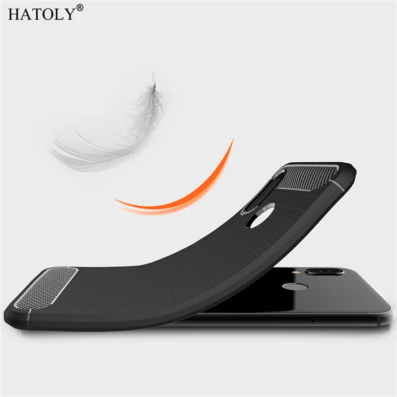 HATOLY Cover Huawei Nova 3E Case Phone Bag Soft Silicone Rubber for | Мобильные телефоны и аксессуары
