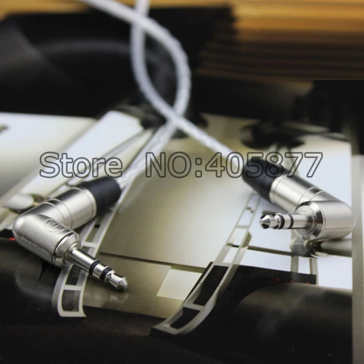 Высококачественный посеребренный стереокабель для наушников Прямоугольный