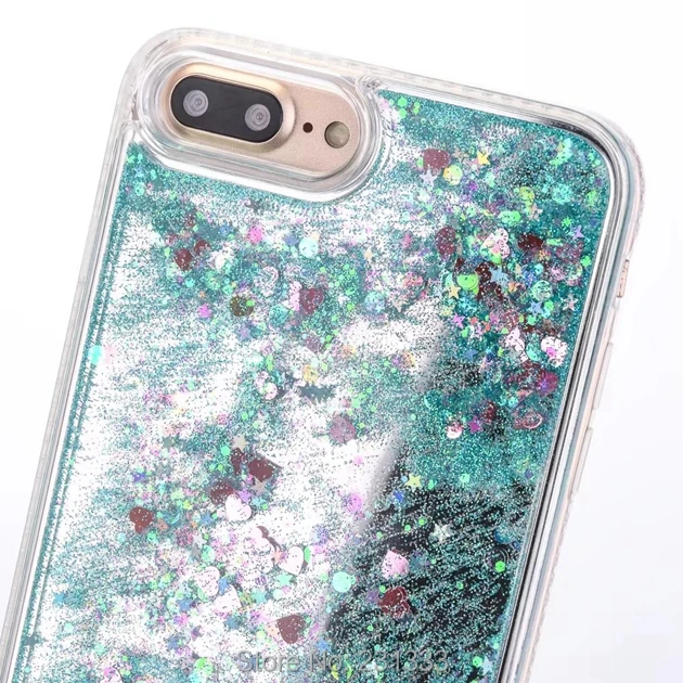 Жидкий 3D Алмазный Блестящий гальванический жесткий корпус из ТПУ для Iphone 7 Plus 7PLUS