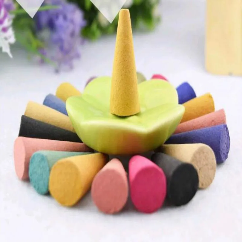 Ароматический конус для ароматерапии с подносом|incense cones|air aromaaroma cones |