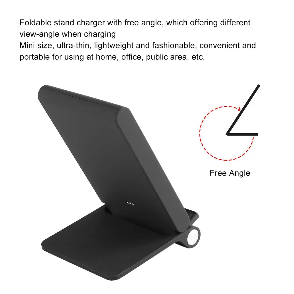 Powstro Wireless Charger Qi T100 3-Coils Wireless Charging Stand For Samsung Galaxy S7 /S8 For Iphone
