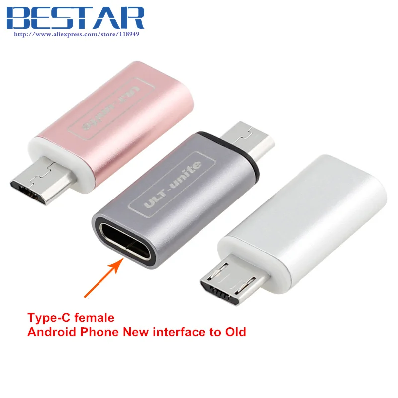 

Металлический Переходник USB 3,1 Type C с разъемом типа «Мама» на Micro USB 2,0, розовое золото, высокое качество