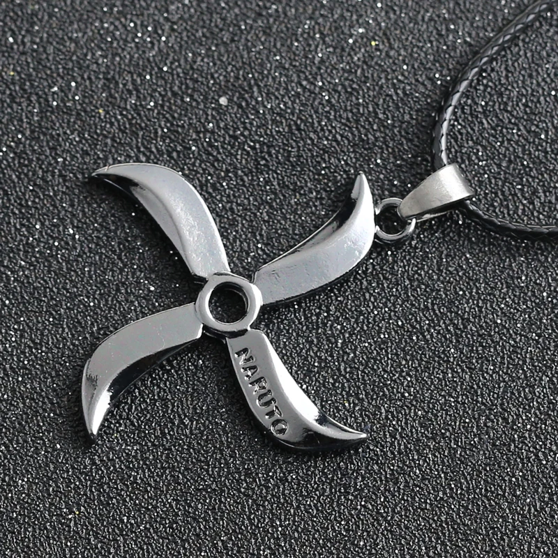 Ожерелье Наруто ниндзя Саске шурикен Дротика оружие лист Коноха деревенский