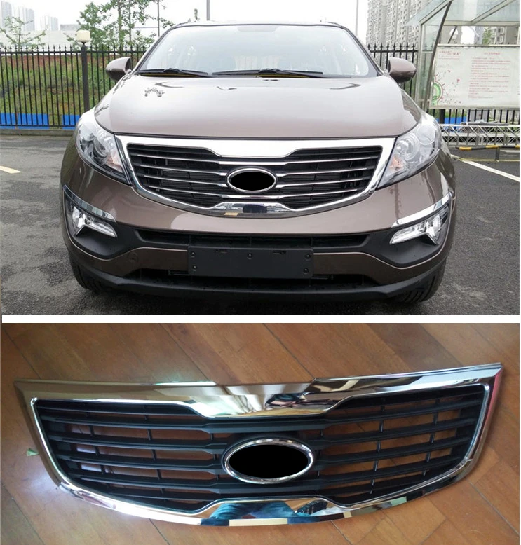 Оригинальная передняя решетка из АБС пластика обшивка гонок для KIA Sportage R 2011 2014 Model