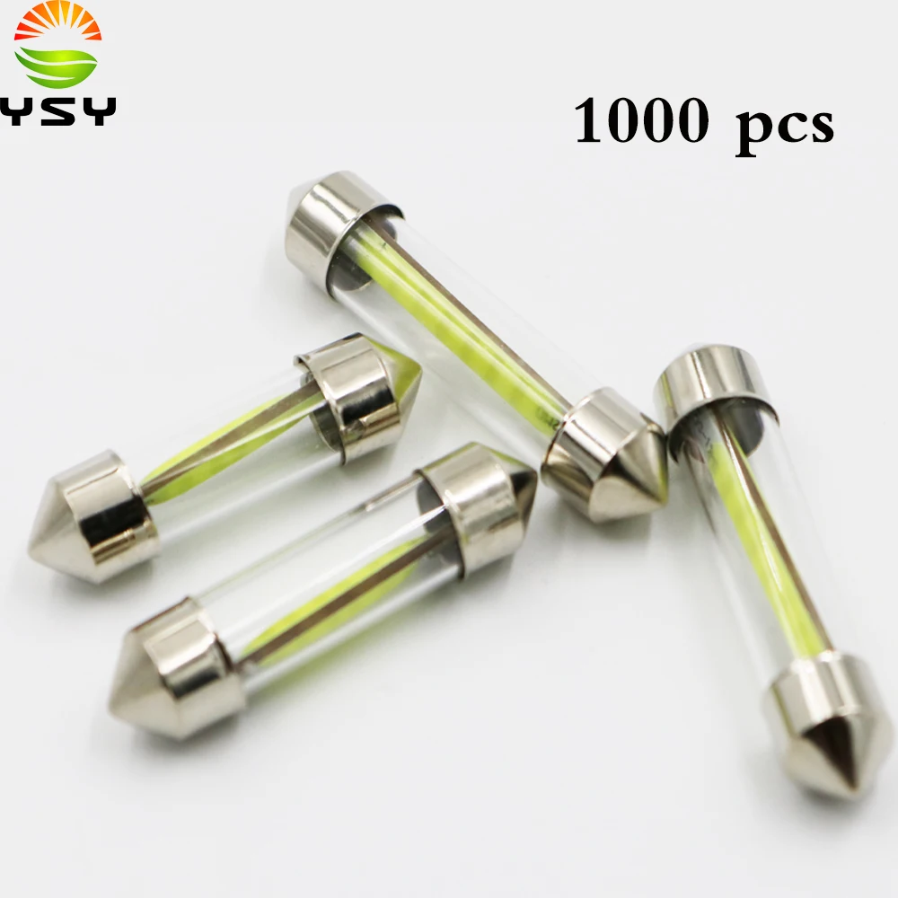 YSY 1000X Led C5W 31 мм 36 39 41 cob стекло салона автомобиля свет Автомобильный фестонный