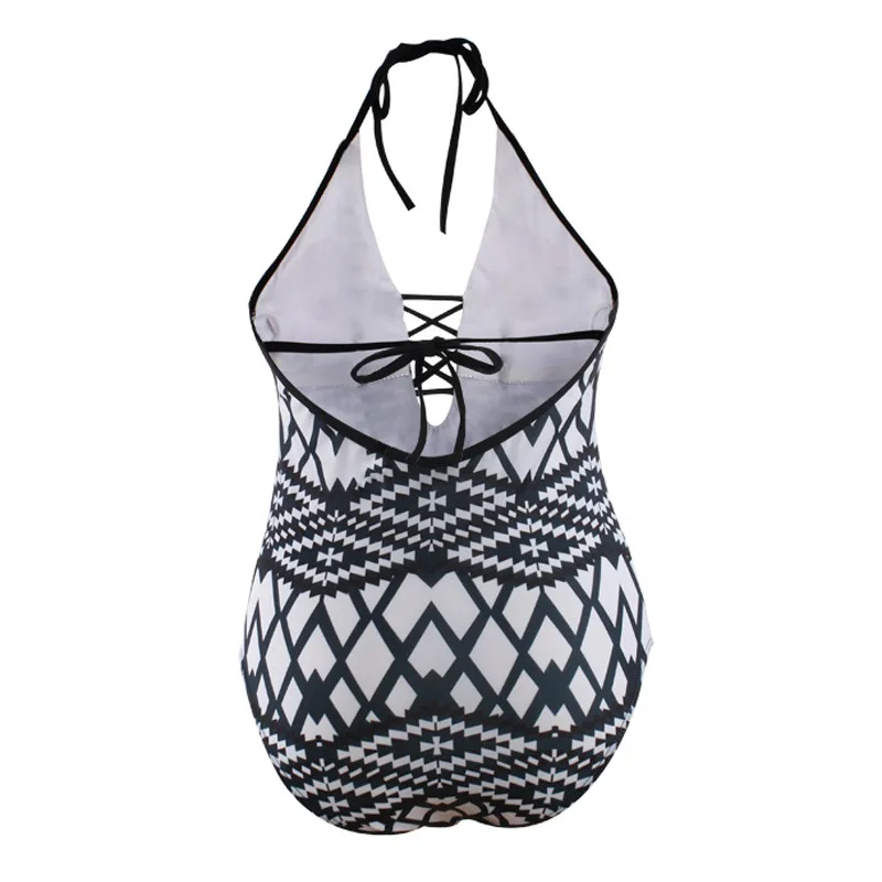 Черные и белые полосы Femmes с высокой Trikini Maillot De Bain de bain тела Maillots Une | Спорт