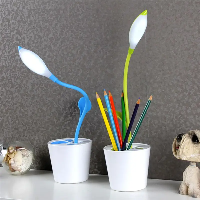 LED зарядка через USB настольная лампа Портативный touch затемнения ночник ручки