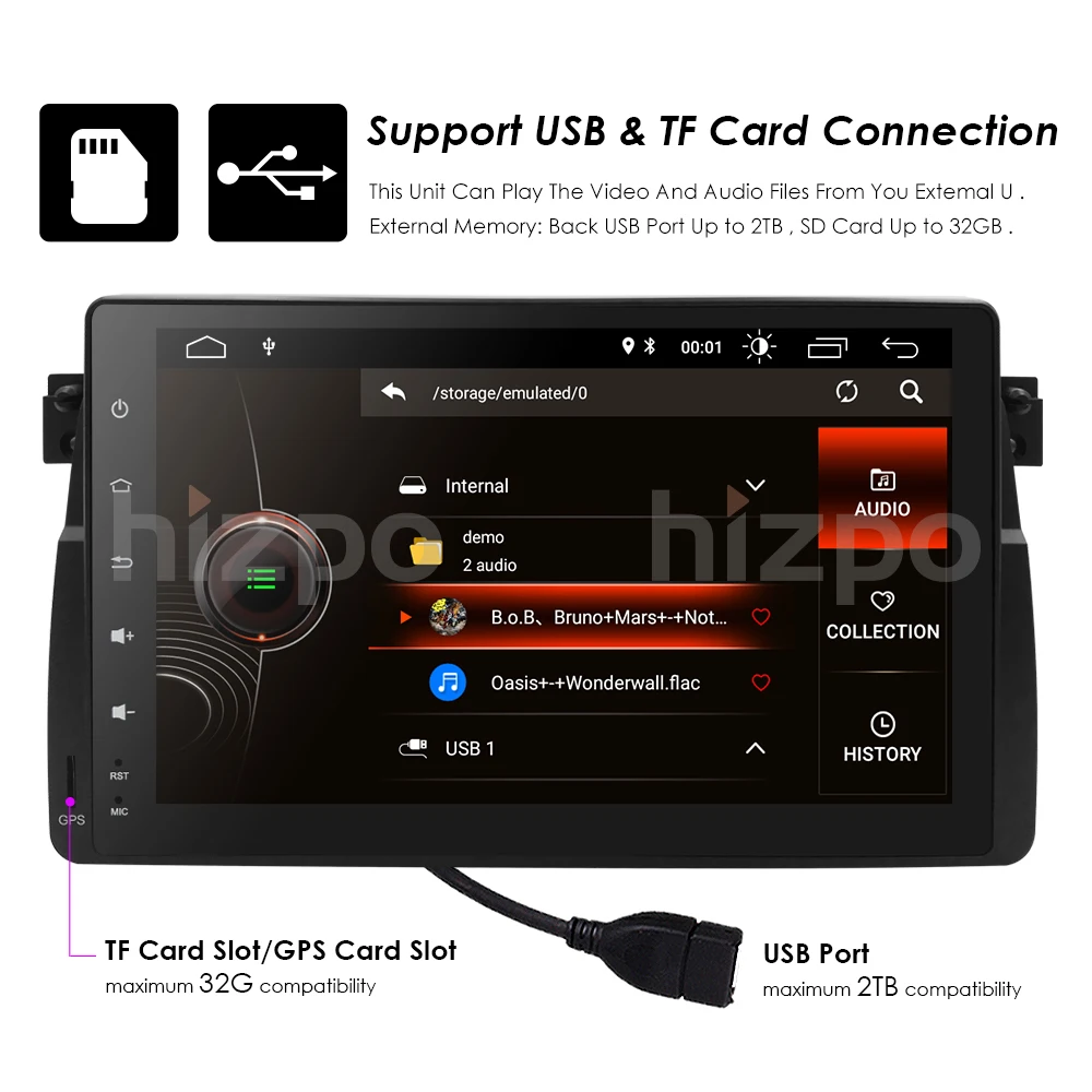 9 &quot2 + 16 Android заводская цена 1Din Автомобильный GPS плеер для BMW E46 M3 Bluetooth навигация