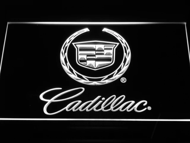 D041 Cadillac светодиодные неоновые световые вывески с переключателем ВКЛ./ВЫКЛ. 20 +