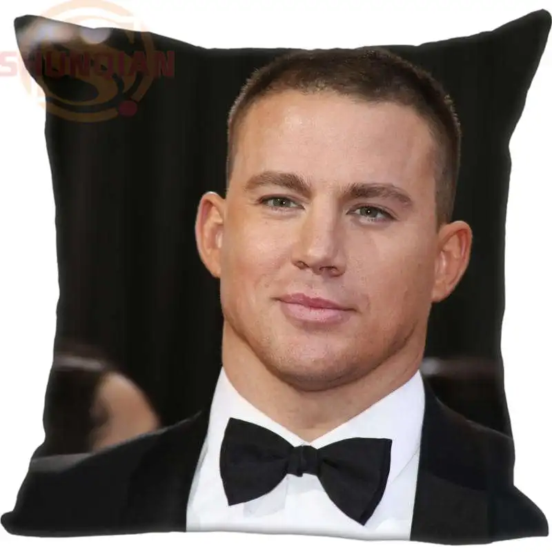 Пользовательские наволочки Channing Tatum площади молнии Наволочка или напечатать ваш