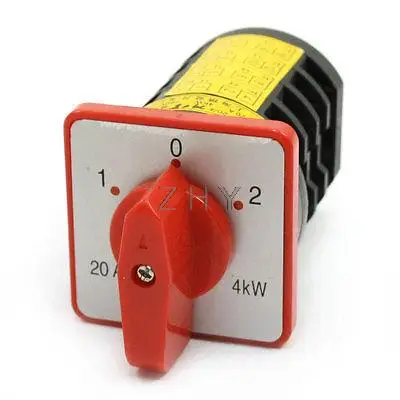 ВКЛ ВЫКЛ поворотный кулачок 3 позиции 8P4T комбинированный переключатель 4KW 20A