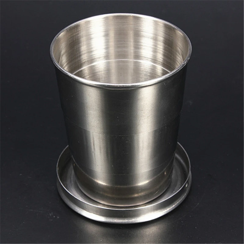 Мини Складная чашка из нержавеющей стали 75 мл|hiking mug|stainless steel cupsteel cup |