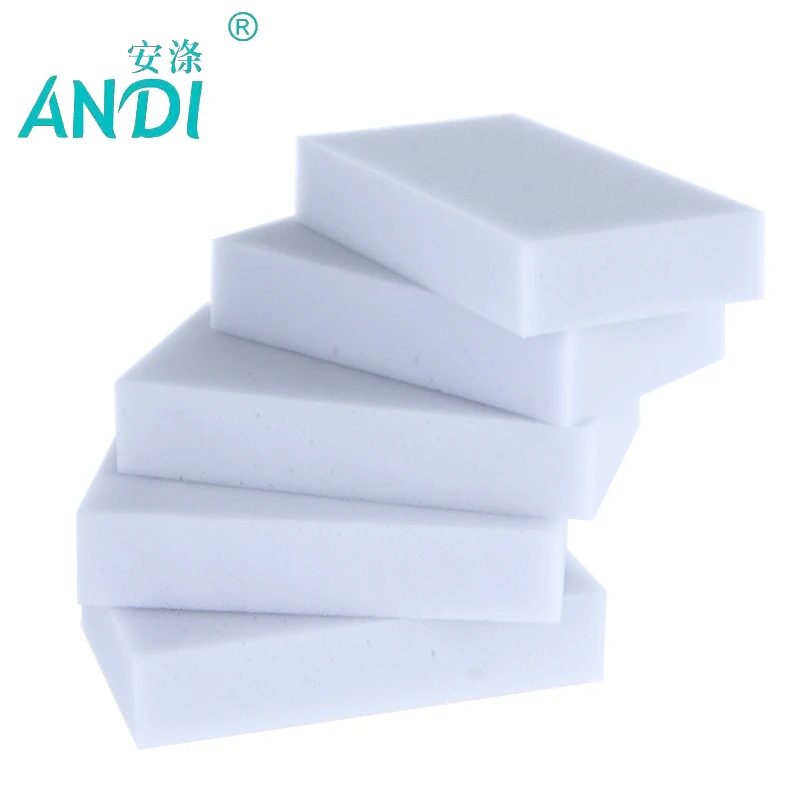 ANDI 100 шт./лот серая Волшебная меламиновая Губка 10*6*2 см Очищающая губка для мытья