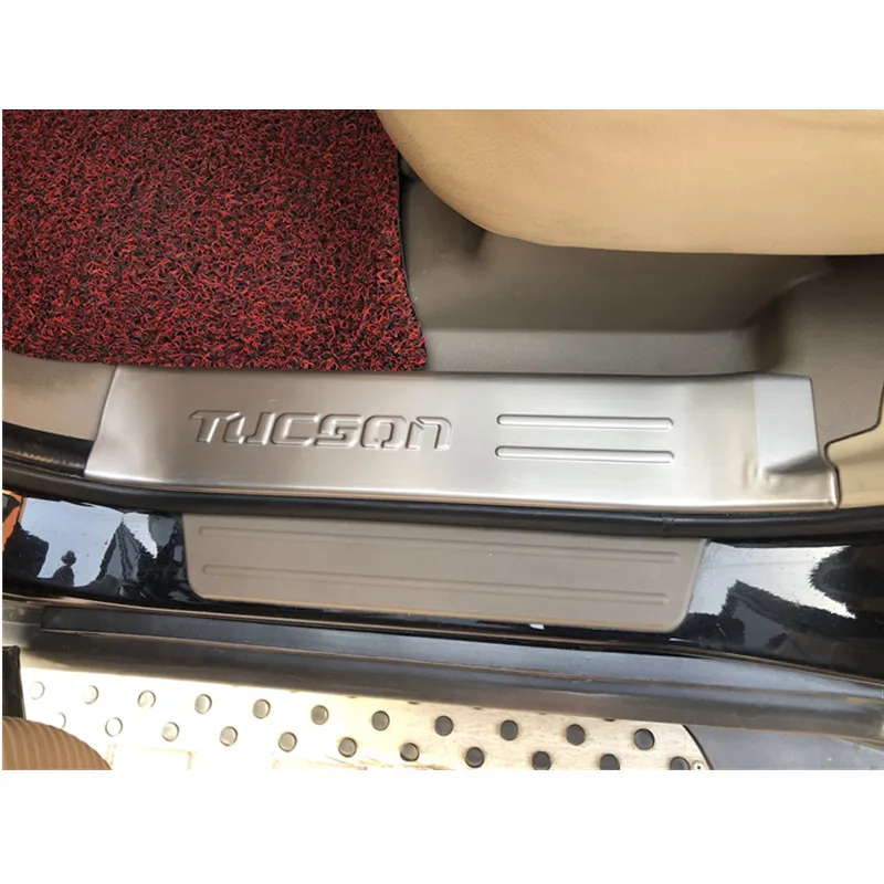 Аксессуары для HYUNDAI TUCSON 2006 2007 2008 2009 2010 2011 2012 2013 2014 дверные пороги из нержавеющей