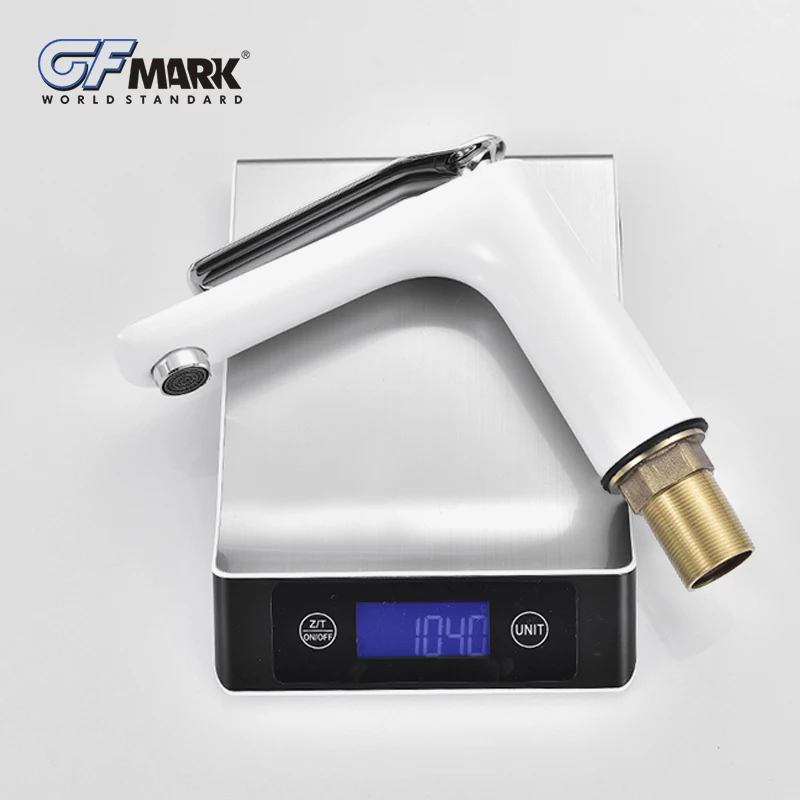GFmark современный стиль смеситель кран 3 вида цветов белый черный хромированные