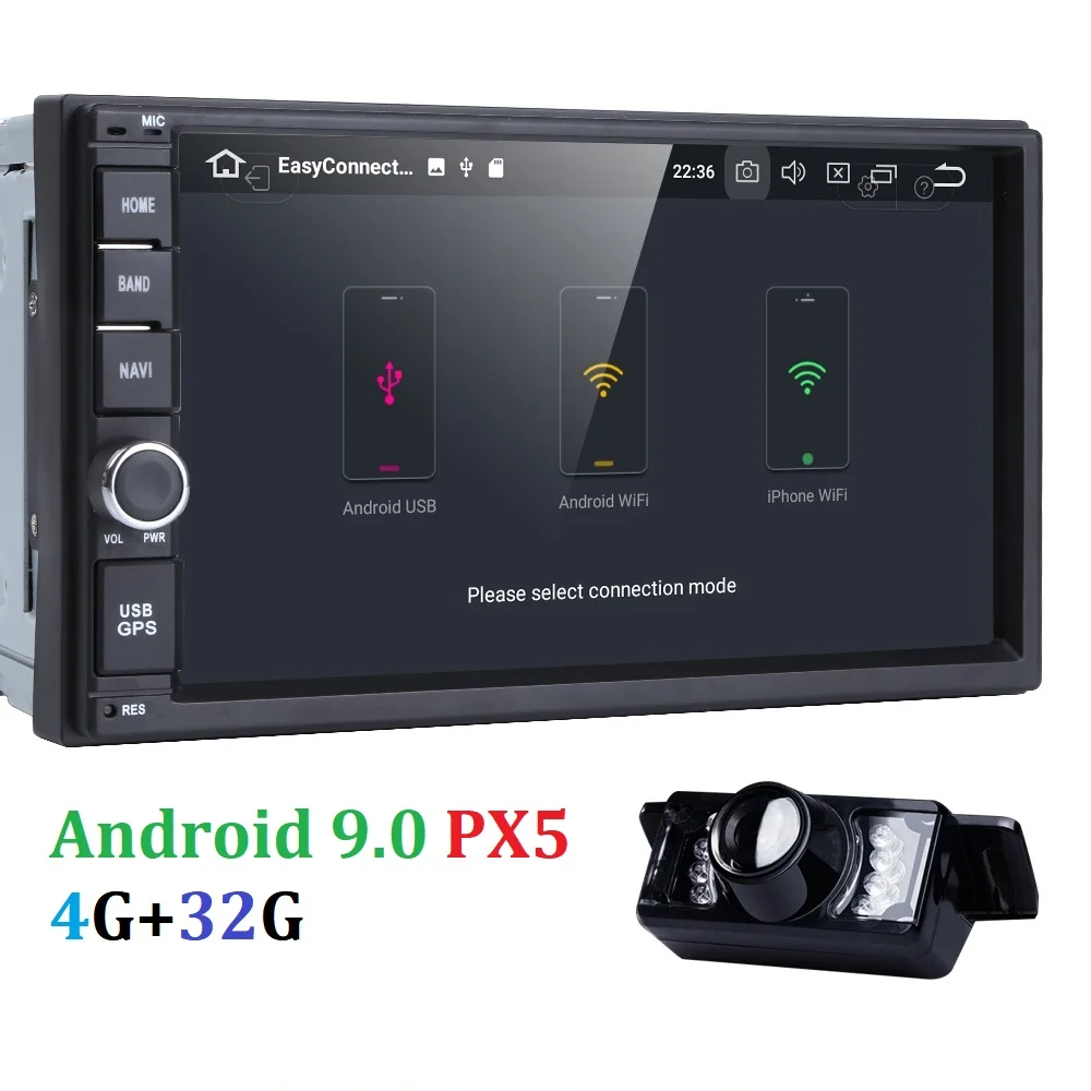 PX5 ips Android 9,0 Универсальный 2din автомобильный DVD 8 OctaCore 4G+ 32G двойной DIN Автомобильный gps Радио авторадио TPMS DVBT OBD SWC DVR RDS камера