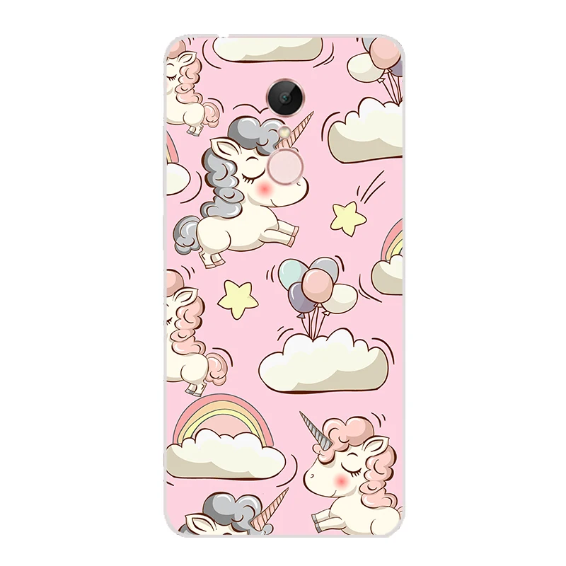 Xiaomi redmi 5 plus Case Cover TPU For Phone Sweet Floral Cute Cat Redmi p Soft 100% |