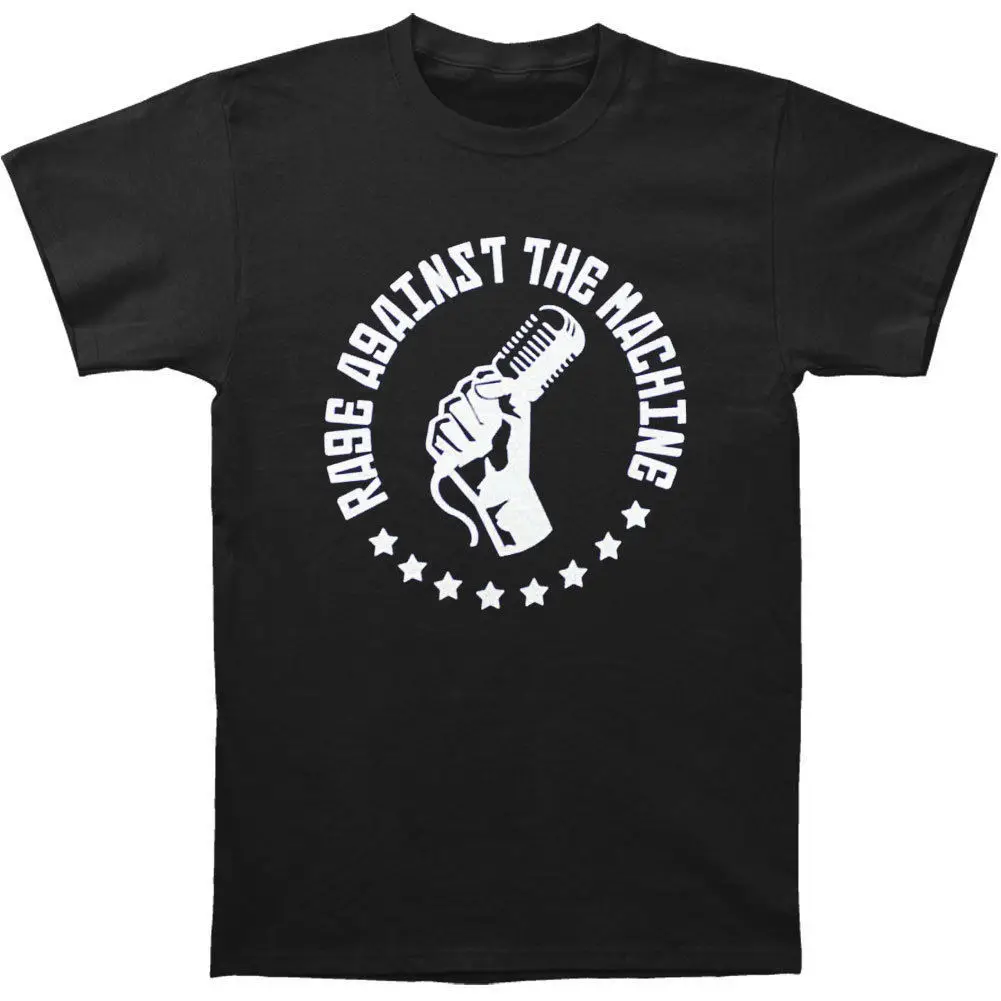 Rage Against the Machine Retail Mic S M L XL черная футболка новейшая модный стиль Мужская 100% хлопок
