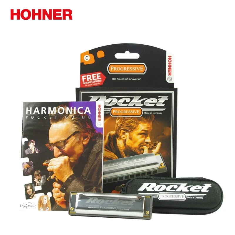 Hohner 10 отверстий ракеты диатонический гармоника полимерная расческа Blues губная