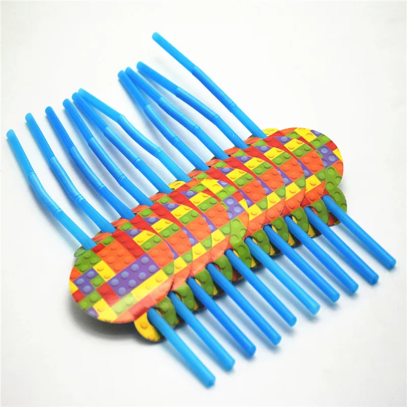 10 шт./партия оформление для празднования дня рождения блоки лего кубики события