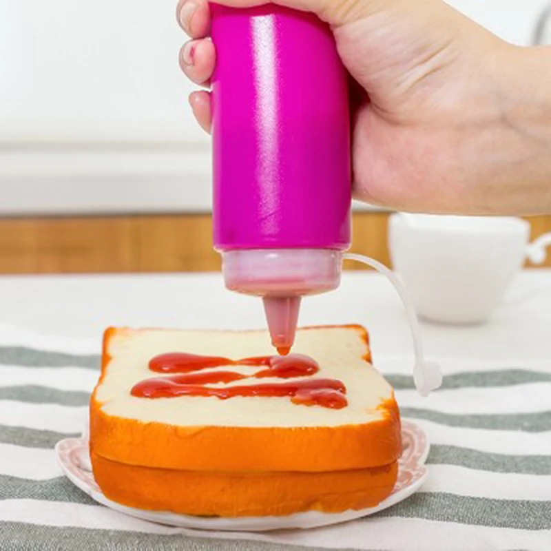 Пластиковые squeeze соус бутылки приправы диспенсер кетчуп Горчичным соусом Уксус