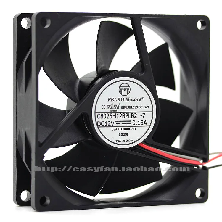 

Новый PELKO моторы 8025 C8025H12BPLB2-7 DC12V 0.18A Вентилятор охлаждения