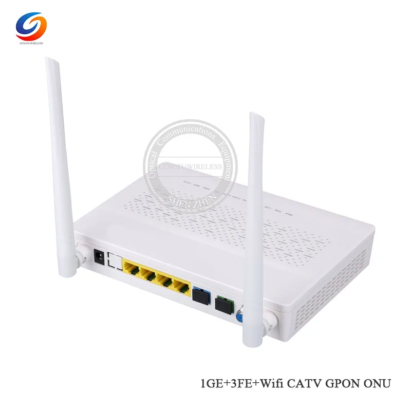 2019 Лидер продаж 1GE + 3FE CATV WIFI GPON/EPON ONU ONT роутер совместимый с Huawei ZTE GPON EPON английская