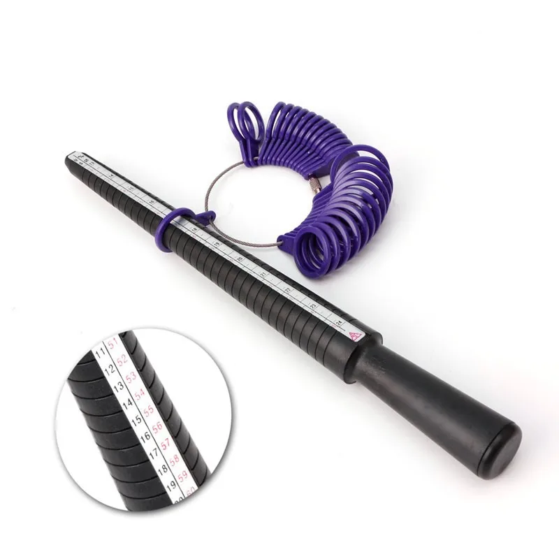 

Ring Size Mandrel Stick Finger Gauge Ring Sizer Measuring Jewelry Tool