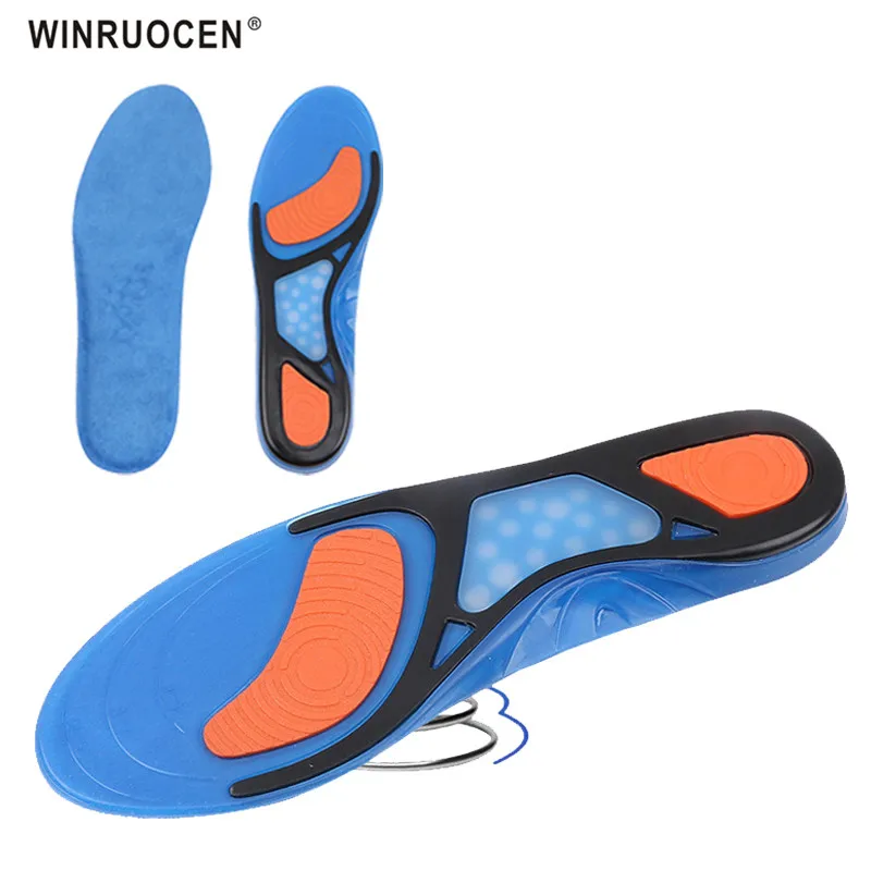 WINRUOCEN спортивный гель для стельки Массажная стелька подошвенный фасциит пятки супинатор ортопедический подошвенный фасциит силиконовая стелька