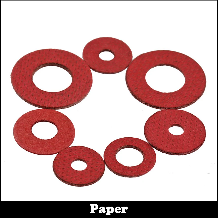 M3 5 * 12*1 M3x12x1 M3.5 8*0 M3.5x8x0.5 DIN7603 изоляционная прокладка уплотнительное кольцо красная