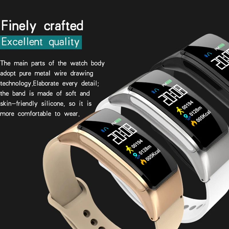 KINYO smartband clock watch men bluetooth dial call blood pressure oxygen fitness smart bracelet sports tracker wristband | Электроника