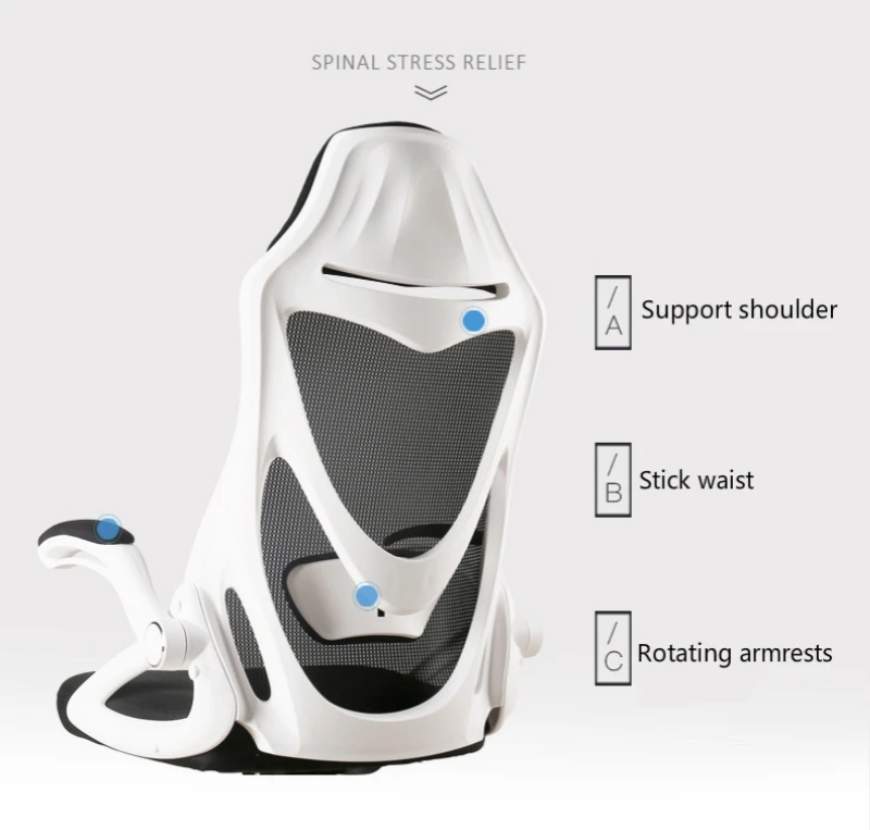 Modern Simple Computer Chair Multifunction Office Household Dormitory Game Lifting and Rotating Breathable Mesh Seat | Мебель