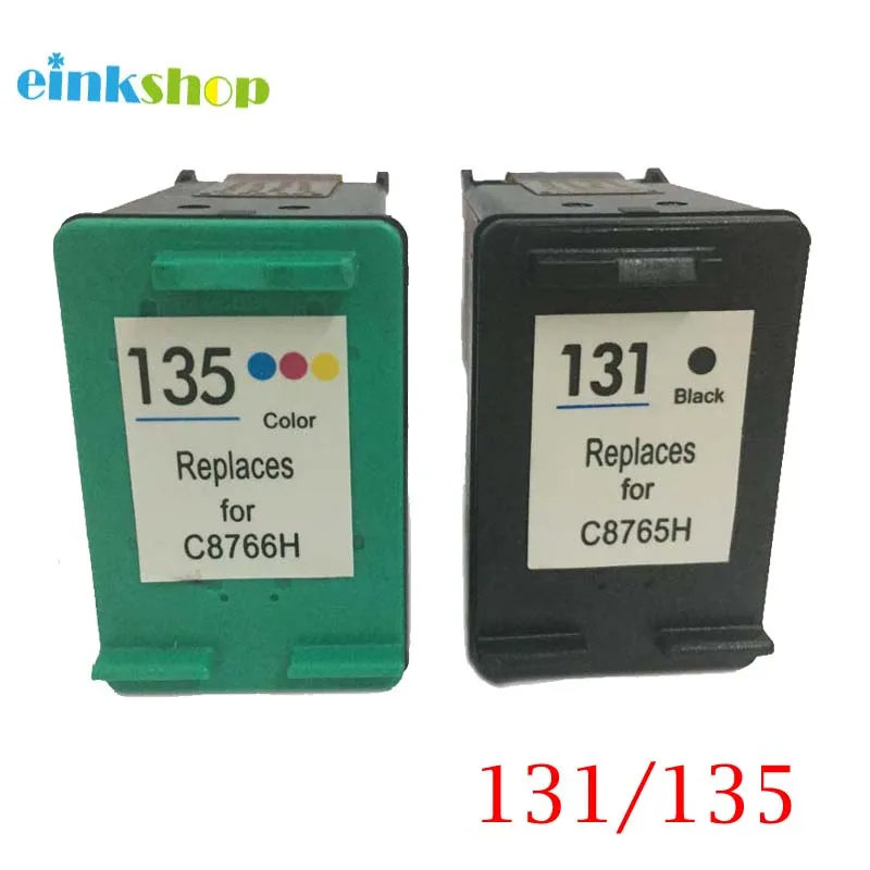 Замена картриджа для заправки чернил einkshop 131 135 hp Photosmart C3100 C3183 C3150 C3180 PSC1500 1510 1513