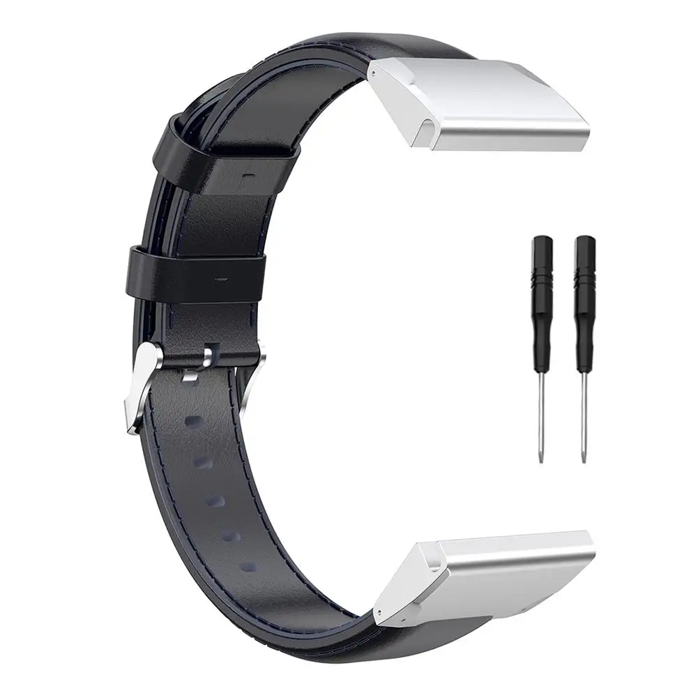 Для Garmin Forerunner230 235 620 630 Fenix5 Forerunner945 935 Fenix3 Fenix5X Смарт часы кожа спортивные ремешок #