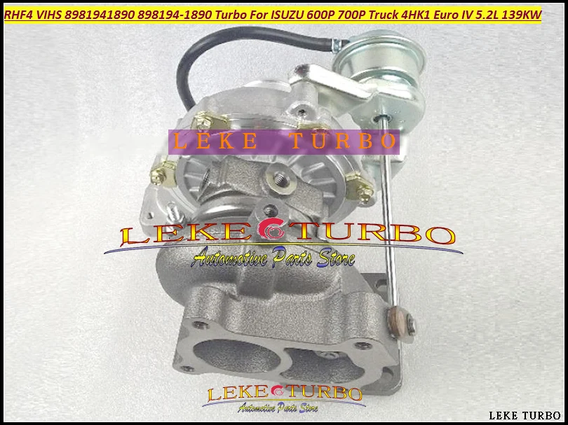 Турбокомпрессор RHF4 VIHS 8981941890 898194 1890 Для ISUZU 600P 700P грузовик 4HK1 евро IV 5.2L 139KW с водяным
