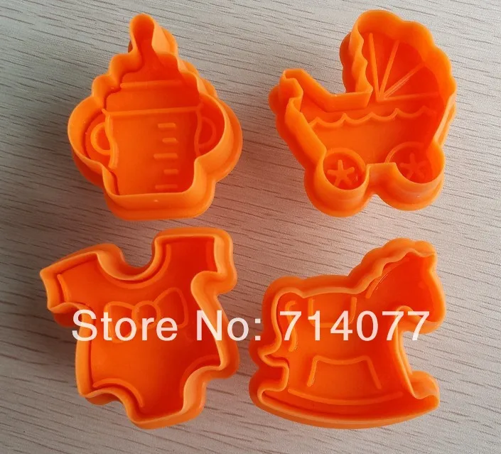 4 ШТ./КОМПЛ. Троян Бутылка Одежда Весна Пластиковые Торт Инструмент Фондант