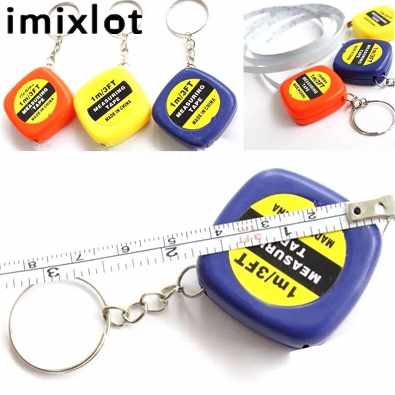 Imixlot легко Выдвижная мини Линейка Рулетка измерение брелок портативная Тяговая