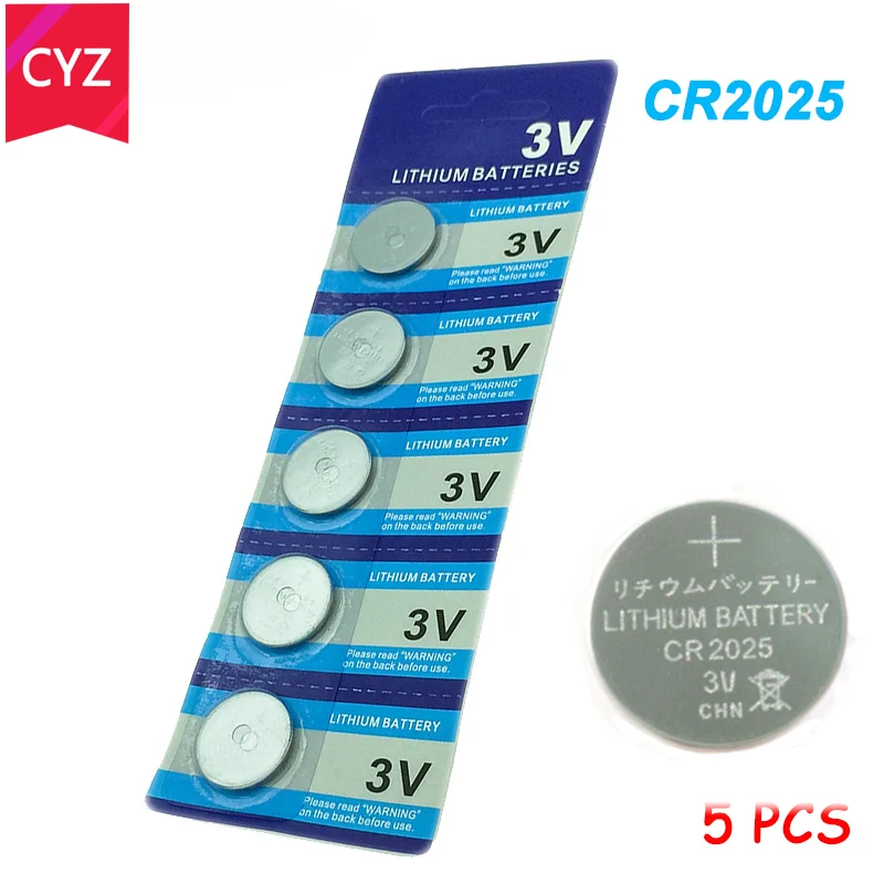 5 шт./лот CR2025 3V батарея батареи литиево ионная ECR2025 DL2025 BR2025 KL2025 L2025 часы игрушки|cr2025