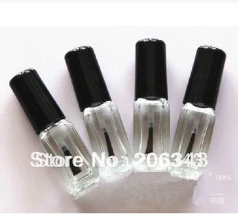 Пустая стеклянная бутылка 5 мл для лака ногтей/эмали или маслом дизайна