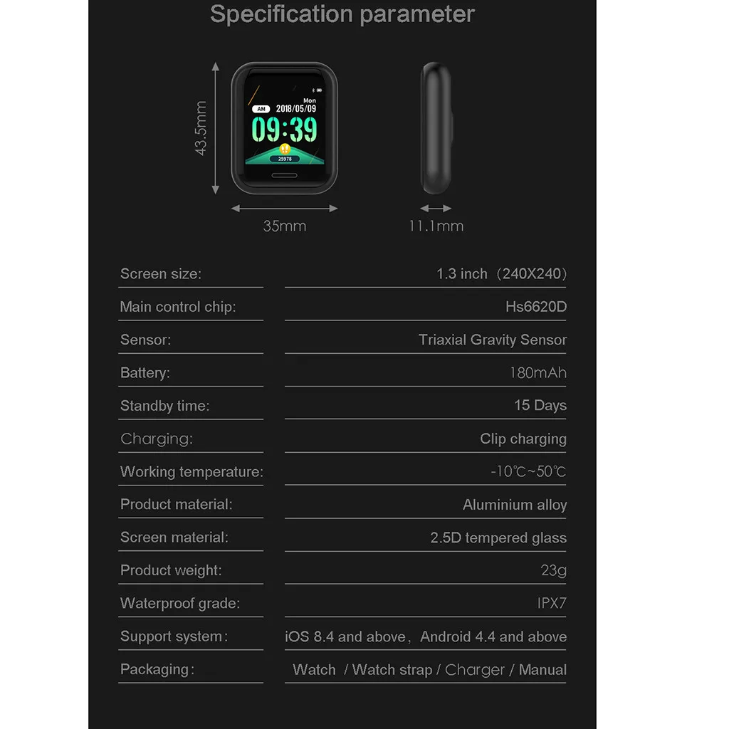 Beautyss Смарт-часы Android iOS спортивный фитнес-браслет со счетчиком калорий одежда смарт-часы amazfit bip часы Смарт-часы IP67 умные часы