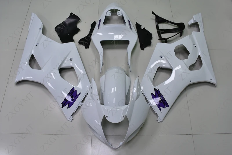 Пластиковые обтекатели GSX-R1000 2003 - 2004 K3 Обтекатели из белого пластика GSX R 1000 03 |