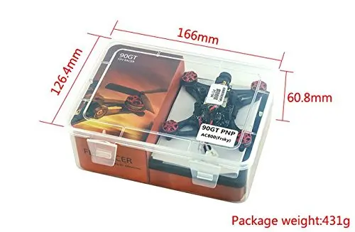Kingkong 90GT 90 мм Бесщеточный Мини FPV гоночный Дрон с микро F3 управление полетом 16CH 800TVL