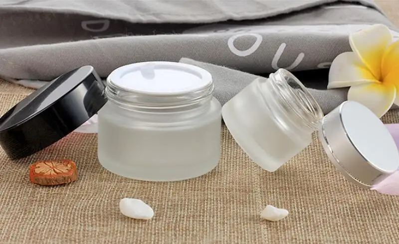 10 шт./лот матовый Стекло jar Уход за кожей крем многоразового бутылки Косметические контейнер Макияж инструмент с черной крышкой путешествия Упаковка S076C