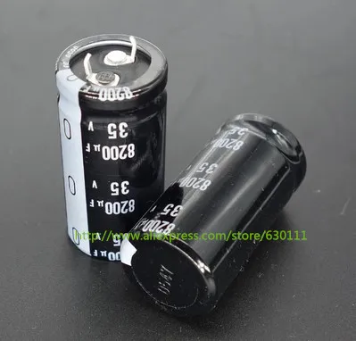 8200 мкФ 35В алюминиевый электролитический конденсатор 35V8200UF 25*45 мм новая и