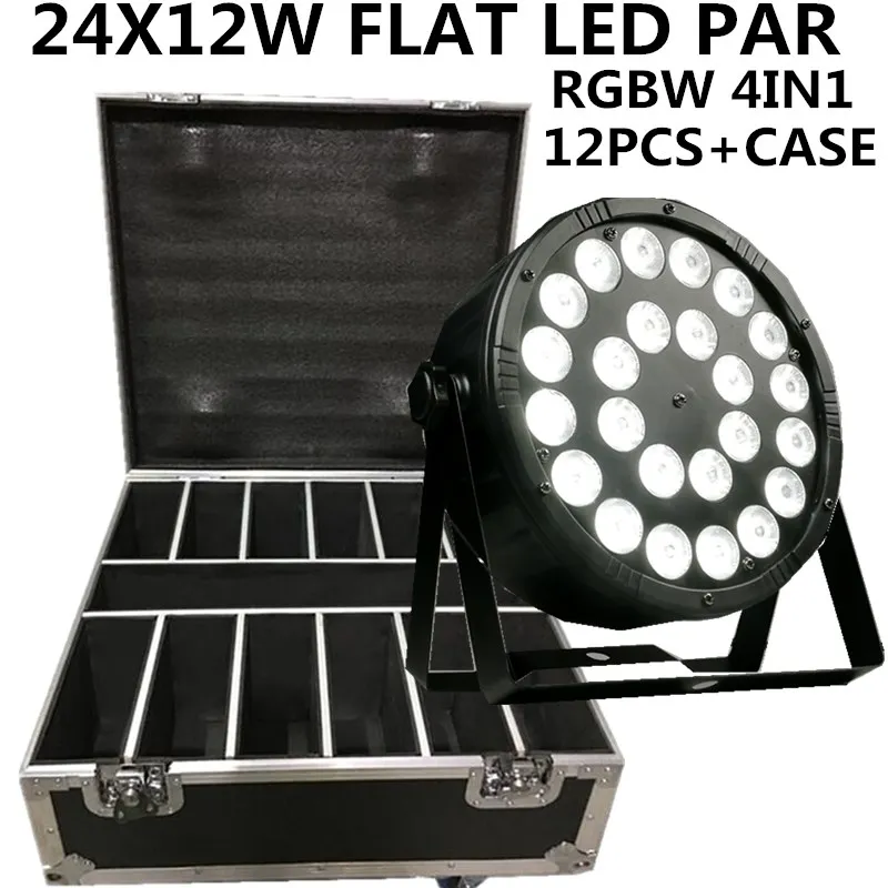 12 шт./24X12W светодиодный PAR + F светильник чехол RGBW 4in1 Светильник s/дискотечный s dmx для
